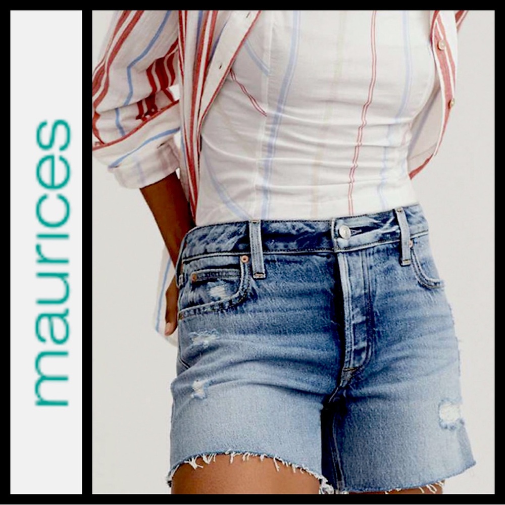 NWT Maurice’s High Rise Denim Shorts